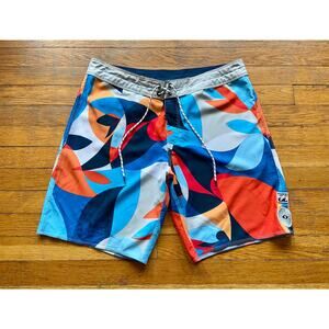 BILLABONG 19" Multicolored Retro Boardshorts sz 34